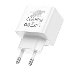 Мережевий зарядний пристрій Borofone BAS13A Erudite single PD20W білий - мініатюра 4