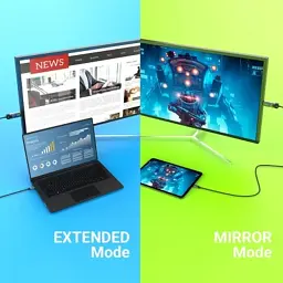 Кабель мультимедійний USB-C to HDMI M 1.8m 8K 60Hz LED RGB J5create (JCC157-N) - мініатюра 9