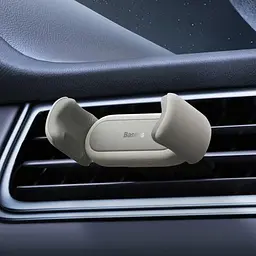 Автотримач Baseus Steel Cannon 2 Air Outlet Car Mount (SUGP000002) кремовий - мініатюра 2