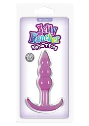 Анальна пробка Jelly Rancher Ripple T-Plug 11 см (фіолетовий) - мініатюра 2