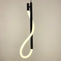 Чорний підвіс з гнучкою LED стрічкою у корпусі 60 см | Арт. CU 22/600 BK | Line F - мініатюра 5