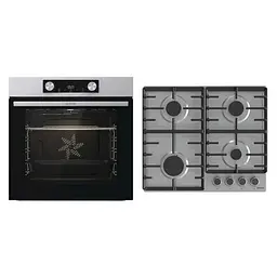 Вбудований комплект варильна поверхня Gorenje G642ABX + духова шафа Gorenje BO6737E02XK - мініатюра 2