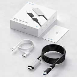 Зовнішня карта відеозахоплення (кабель) Xiaomi HAGiBiS HDMI на USB / Type-C 1080P@60fps 100W PD (UHC10) - мініатюра 2