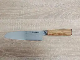 Ніж сантоку 20 см Damascus DK-OK 4004 AUS-10 Дамаська сталь 67 шарів - мініатюра 10