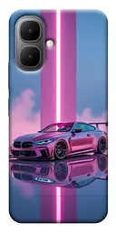 TPU чохол Demsky Pink neon car для Infinix Smart 10
