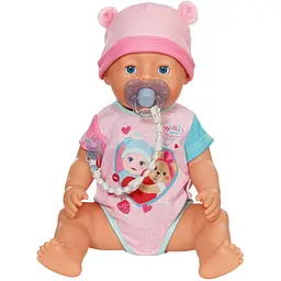 Пустушка для ляльки Baby Born на кліпсі блакитна (838679-1) - мініатюра 2
