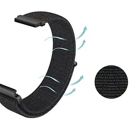 Ремінець BeCover Nylon Style для Amazfit Stratos (22 mm) 1/2/2S/3/GTR 2/GTR 47mm/GTR Lite 47mm/Nexo/Pace/GTR 3 Pro/GTR 4 Red (705892) - мініатюра 2