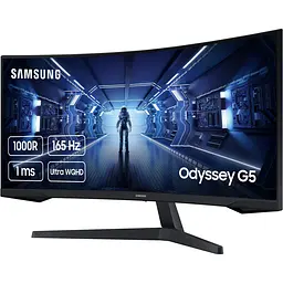 Монітор Samsung 34` Odyssey G5 LC34G55T (LC34G55TWWIXUA) [158409] - мініатюра 2