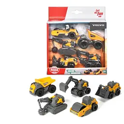 Ігровий набір Dickie Toys Вольво. Мікроробітники 5 машин (3722008) - мініатюра 6