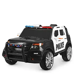 Детский электромобиль Bambi джип 2WD 40 кг с пультом Черно-белый (DE-169-E-60)