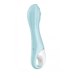 Вібратор Satisfyer Air Pump Vibrator 5+ 21 см блакитний - мініатюра 4