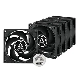 Вентилятор Arctic P8 PWM PST Чорний - 5 Pack (ACFAN00154A) - мініатюра 2