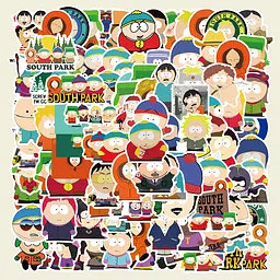 Стікерпак Південний Парк Набір наклейок GeekLand South Park 100 штук - мініатюра 2