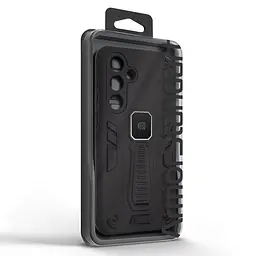 Чехол для Samsung Galaxy S25 FE 5G, Proover, черный, с подставкой и магнитом, противоударный, ударопрочный, бронированный, панель-накладка, защита всего корпуса, термополиуретан (TPU) + поликарбонат (PC), ArmorStandart (ARM86425) - мініатюра 3