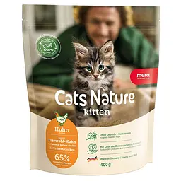 Сухий корм для кошенят всіх порід Mera Cats Nature Kitten Chiken (Huhn) з куркою 400 г