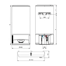 Бойлер Ariston LYDOS HYBRID WI-FI 100 (3629065) - мініатюра 9