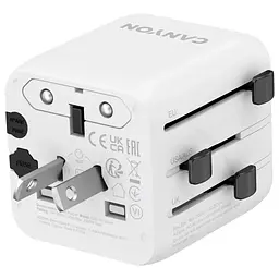 Перехідник Canyon Travel Adapter OnTour One EU/UK/US/AUS White (CNS-TA1005W) - мініатюра 4