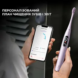 Електрична зубна щітка Oclean X Pro Digital Purple - мініатюра 9