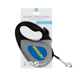 Повідець-рулетка для собак Waudog R-leash малюнок Сміливість L до 50 кг 5 м - мініатюра 2