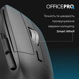 Миша OfficePro Silent Click Ergonomic Wireless Black (M395B) - мініатюра 5