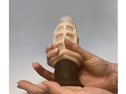 Міні-мастурбатор Alive Oral Experience, 8.5х5 см (синій) - мініатюра 6