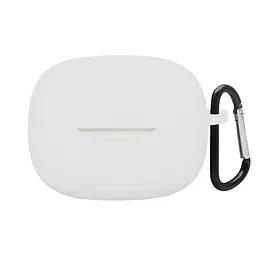 Силіконовий чохол для навушників Xiaomi Redmi Buds 6 Pro, Hang Case, білий, ультратонкий захисний кейс товщиною 2 мм, захист від подряпин, пилу та ударів, компактний, з карабіном для кріплення, ArmorStandart (ARM83397)
