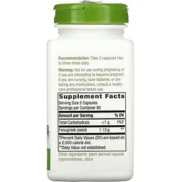Пажитник Nature's Way Fenugreek Seed 610 мг 180 капсул - мініатюра 2