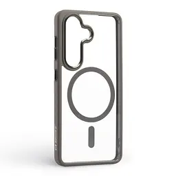 Чехол Samsung Galaxy S26 5G, Unit MagSafe, серый, прозрачный, магсейф, противоударный, магнитный, панель-накладка с поддержкой MagSafe, с поддержкой беспроводной зарядки, TPU+PC, защита всего корпуса, ударопрочный, ArmorStandart (ARM89434) - мініатюра 2