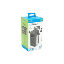 Батарея універсальна ACL 50000mAh, 22.5W, USB/Micro/Type-C/Lighting, Flashlight (PW-131) - мініатюра 6