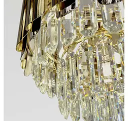 Компактна каскадна кришталева люстра Artlight 88128/400, золото, 6 ламп E14, Ø40,4 см, від 6-15 м² - мініатюра 4
