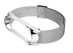 Ремінець до фітнес браслета BeCover Metal для Xiaomi Mi Smart Band 8 Silver (709358) - мініатюра 3
