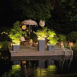 Вазон Lechuza Canto Stone 40 high LED графітово-чорний (13642) - мініатюра 9