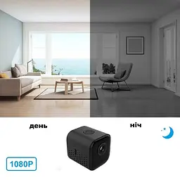 IP Мінікамера Cam A11 віддалений перегляд WiFi датчик руху нічний запис акумулятор 1300мАг - мініатюра 8