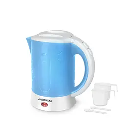 Електрочайник для подорожей 650 Вт 0,6 л синій - VDE/Walking Drip