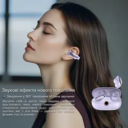 Бездротові навушники Inspire DX09 Purple - мініатюра 7
