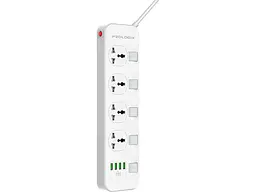 Мережевий фільтр PrologiX Premium 2 м, 4 розетки 4xUSB White (PR-SC4408W) - мініатюра 3