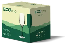 Набір келихів ECOmo Vina, 6х200 мл (7169068) - мініатюра 2