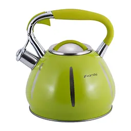 Чайник із свистком Kamille KM-0691A 3 л зелений - мініатюра 7