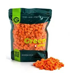 Заморожена морква Green Shop кубиком 500 г