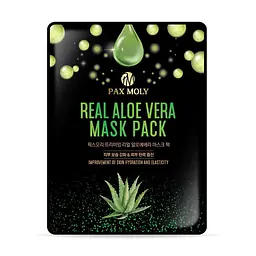 Маска тканинна для обличчя Pax Moly Real Aloe Vera з екстрактом алое вера