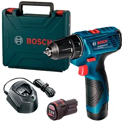 Акумуляторний дриль-шурупокрут Bosch GSR 120-LI Professional в чемодані з 2 акб 2 Ah, з/п GAL 1210 CV