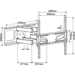 Кріплення для телевізора UniBracket BZ31-63 32-75'' [73342] - мініатюра 6