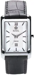 Чоловічий класичний наручний годинник Royal London 70002-02 кварцовий із шкіряним ремінцем