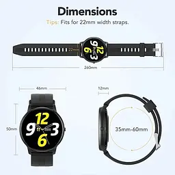 Смарт-годинник Agptek LW11 Black - мініатюра 2