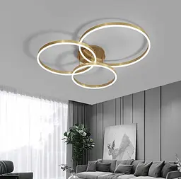 LED люстра Anelli на 3 кільця Line.F A 8008/3 GD
