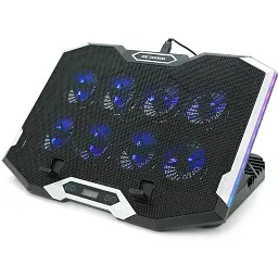 Підставка для ноутбука Ice Coorel K10 10-17" RGB Black (YT35671) - мініатюра 2