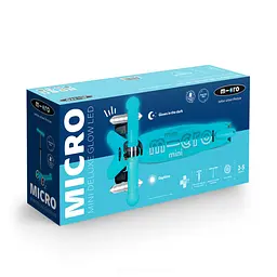 Самокат MICRO серії "Mini Deluxe Glow LED" – АРКТИЧНИЙ СИНІЙ (до 50 kg, 3-х колісний, світло) Micro MMD215 - мініатюра 3