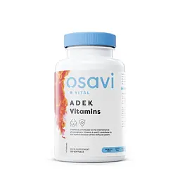 Вітамінний комплекс Osavi ADEK Vitamins, 120 капсул жиророзчинних вітамінів