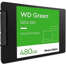 Накопичувач SSD 480GB WD green 2.5" SATAIII TLC (WDS480G3G0A) ССД диск внутрішній