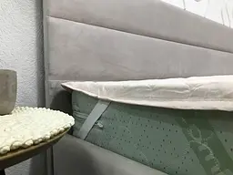 Наматрацник Ecotton 180х200 см захисний антиалергенний з резинкою по кутах бежевий (20-0256ivory) (20534) - мініатюра 2